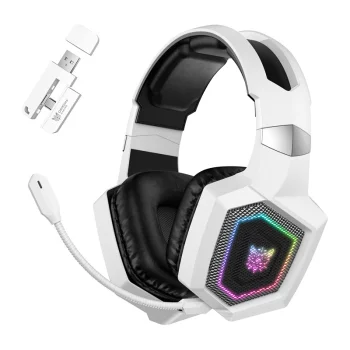Bezvadu spēļu austiņas ONIKUMA GT806 Baltas RGB