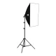 Puluz PU5070EU fotostudijas komplekts ar LED softboksu 50x70cm