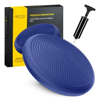 4Fizjo MED+ sensomotorais līdzsvara spilvens 33 cm, tumši zils