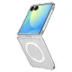 Spigen AirSkin Mag MagSafe vāciņš Samsung Galaxy Z Flip 7, caurspīdīgs/balts