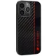 Audi Carbon Fiber Stripe vāciņš Apple iPhone 13 / 13 Pro melns