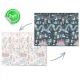 Izglītojošs salokāms bērnu putu paklājs 200x150x1cm Nukido NK-341 | Kids Folding Foam Mat