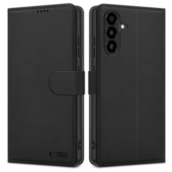 Tech-Protect Wallet atveramais vāciņš Samsung Galaxy A26 5G / A17 - melns