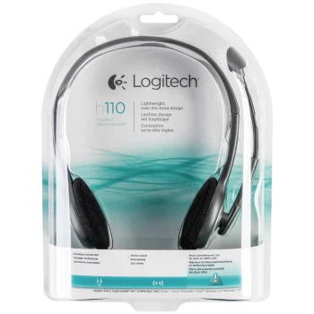 Logitech H110 Stereo Headset datora austiņas, sudraba