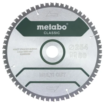 Zāģripa Metabo MultiCutClassic 254 x 30 mm 60 FZ/TZ 5neg