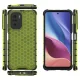 Vāciņš Honeycomb priekš Xiaomi Poco F3 / Redmi K40 Pro / K40 ar TPU apmali, zaļš
