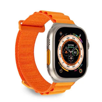 Puro Extreme Apple Watch 42 / 44 / 45 / 49 mm neilona siksniņa, oranža