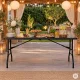 Saliekams dārza un banketu galds MultiGarden 153x70 cm, melns