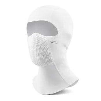 Rockbros LF25699 flīsa velobraukšanas balaklava, balta