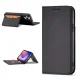 Atverams vāciņš iPhone 12 Pro ar karšu kabatām un statīvu Magnet Card Case, melns