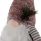 Ruhhy Teleskopiskais Ziemassvētku rūķis Balts/Pelēks/Sarkans 82cm
