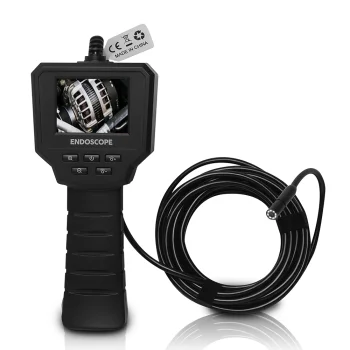 LTC endoskopiskā inspekcijas kamera ar 2.4" LCD ekrānu 5m IP67, melna
