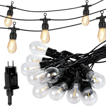 Dārza virtene 20 LED spuldzes, 20m, silti balta