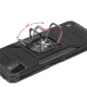 Wozinsky Ring Armor vāciņš priekš Samsung Galaxy A22 4G ar gredzenu un statīvu, melns