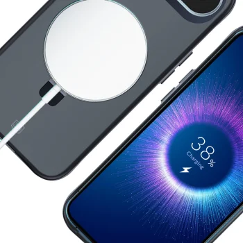 3mk Smoke Case Mag&Stand vāciņš iPhone Air ar statīvu un MagSafe, melns