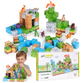 Multistore magnētiskie konstruktora kluči bērniem, 114 detaļas