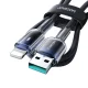 Joyroom S-A42 USB-A uz Lightning kabelis 3A 1.2m, melns