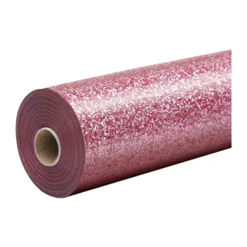 HTVRONT Glitter termopārneses plēve tekstilam, 30.5 x 90 cm, rozā