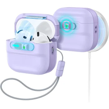 ESR Pulse HaloLock MagSafe maciņš Apple AirPods 4 / 5, violets