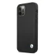 BMW iPhone 12 Pro Max vāciņš Leather Deboss, melns