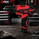 OPEX TOOLS OPX28032 bezoglīšu akumulatora urbjmašīna, 2x12V