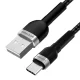 Wozinsky WNBAC1 USB-A uz USB-C kabelis 2.4A 1 m melns