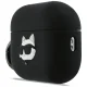 Karl Lagerfeld Silicone Choupette Head 3D maciņš AirPods Pro 3 austiņām, melns
