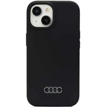 Audi iPhone 15 Plus / 14 Plus vāciņš Silicone, melns