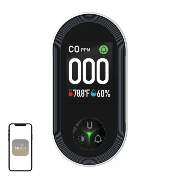 Tvana gāzes detektors Moes S02-CO ar LCD displeju