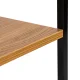 Plaukts ModernHome ar 3 plauktiem, metāla rāmis, bēniņu stils, 29 x 23.5 x 80 cm