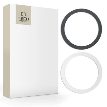 Universāls magnētiskais gredzens Tech-Protect MagMat MagSafe, 2 gab., melns un sudraba