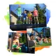 Neo-Sport NS-08C201 dārza batuts ar iekšējo tīklu 252 cm (8ft), oranžs