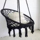 Luaro Šūpuļkrēsls Stārķa ligzda, 80cm, melns, līdz 150kg