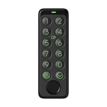 SwitchBot viedās slēdzenes tastatūra ar pirkstu nospiedumu lasītāju, melna