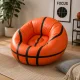 Piepūšams atpūtas krēsls Basketbola bumba, 60 x 95 cm, oranžs