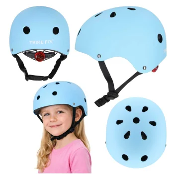 Bērnu velo ķivere Trike Fix ar LED, M (55-58 cm), zila