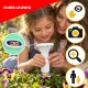 Digitālais mikroskops bērniem Kruzzel 1000x ar 2.0\" IPS ekrānu, balts