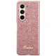 Guess Samsung Galaxy Z Fold 5 vāciņš Glitter Script, rozā