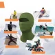Qunature 13230023014 slēpošanas un velo sejas maska balaklava, M izmērs, zaļa