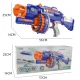 3001 Bērnu Rotaļu Ierocis Šautene-Blasteris Pistole + 20 Lodes Šautriņas, Zils | Kids Toy Foam Blaster Weapon Gun...