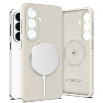 Tech-Protect Samsung Galaxy S26 vāciņš Silicone MagSafe, bēšs