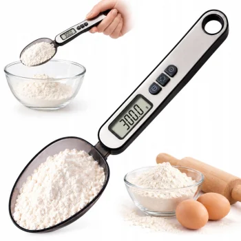 Digitālie karotes svari, 300 g / 0.1 g, LCD, melni un sudraba