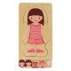 Koka attīstošā mīkla \"Montessori\" anatomija, ķermeņa daļu izpēte, meitene | Wooden educational puzzle...