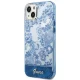 Guess Porcelain Collection vāciņš iPhone 14 Plus zilā krāsā