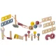 Bērnu koka staigulis, stūmjamais, stūmējs ar instrumentiem RK-874 Ricokids | Kids Wooden Push Walker