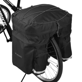 Wozinsky WBB13BK ietilpīga velosomas bagāžniekam, 60L, melna
