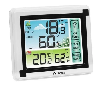 Bezvadu Meteoroloģiskā Stacija Digitālais Termometrs Higrometrs | Wireless Weather Station Digital Thermometer...
