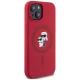 Karl Lagerfeld Silicone Karl&Choupette MagSafe vāciņš iPhone 15, Sarkans
