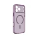 Vāciņš iPhone 18 Pro AmazingThing Minimal Mag Lens Case ar kameras aizsargu, MagSafe, violets