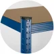 Humberg 4845 metāla noliktavas plaukts 180x90x30 cm, zils